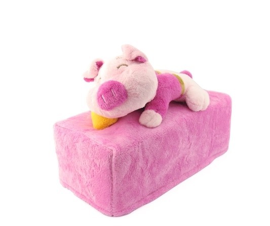 猪猪方形纸巾盒