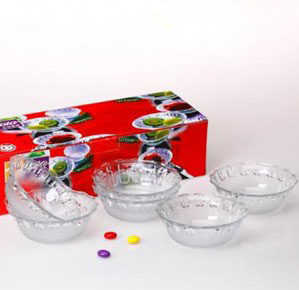 艾格莱雅水晶碗六件套828-3/L6 玻璃碗 健康碗