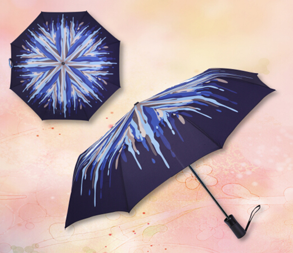 奥地利多普乐轻奢全自动雨伞蓝色烟火款