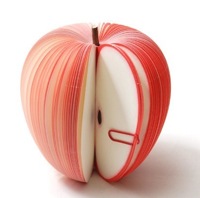 红苹果造型便签纸
