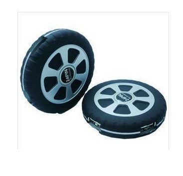 车轮形 USB2.0 HUB 高速 4口 集线器 轮胎