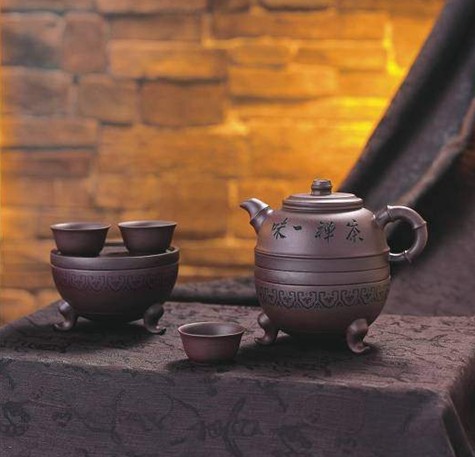 和记张生鼎壶103(茶禅一味)  紫砂壶 茶具