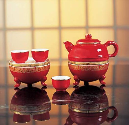和记张生鼎壶201(高温红釉瓷) 茶具