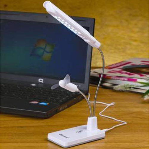 超维 带小风扇“一指禅”触控USB台灯