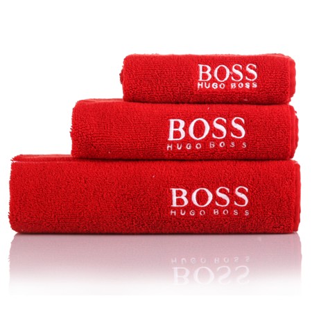 BOSS PLAN毛浴巾三件套（红色）MYJ-003-6 浴巾 面巾 方巾