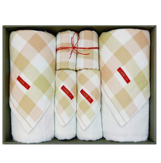洁丽雅 棉印-5 浴巾面巾方巾