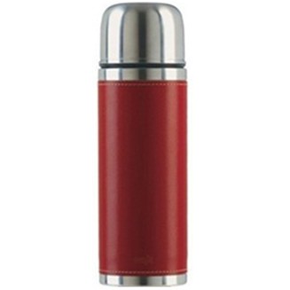 爱慕莎 参议员不锈钢保温壶502434 (红色皮革) 保温瓶批发批售